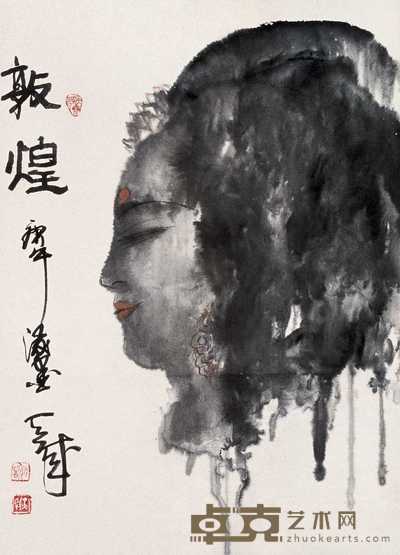 谢天成 敦煌 立轴 88×63cm